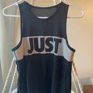 NIKE just do it tank top dry fit material